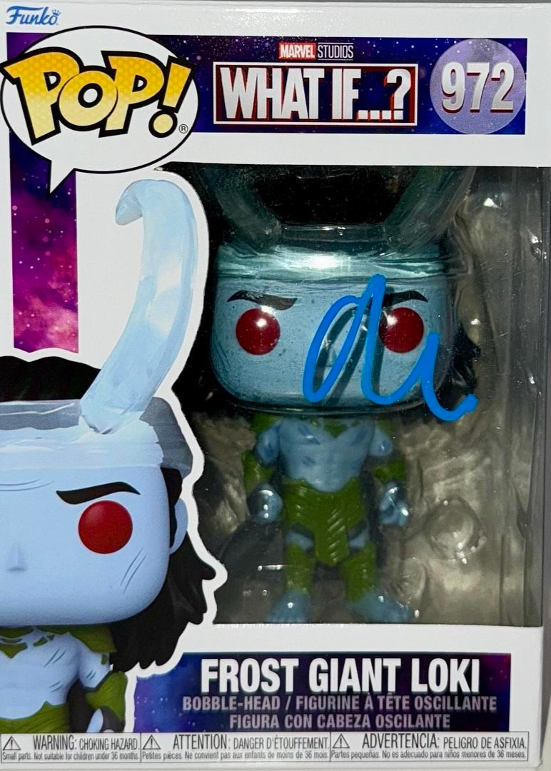 Matt Damon Signed Funko Pop #972 "Frost Giant Loki" (Marvel Studios: What IF….?) - Beckett COA